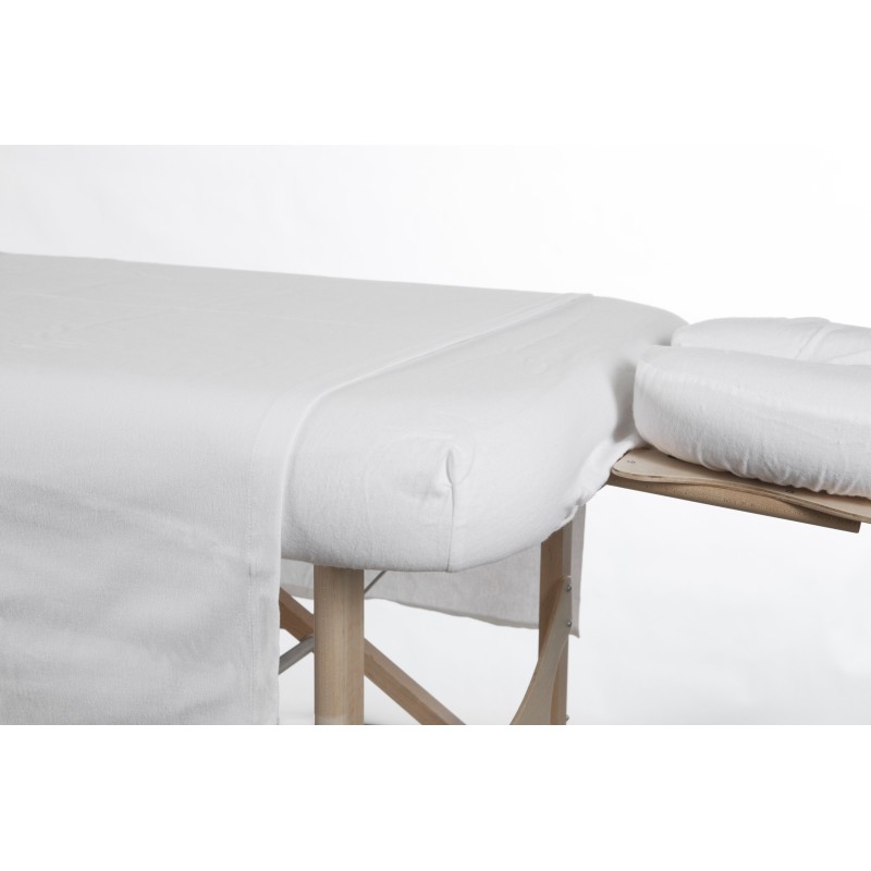 Drap plat - Flanelle de coton Allez Housses Draps et ensemble de draps de massage