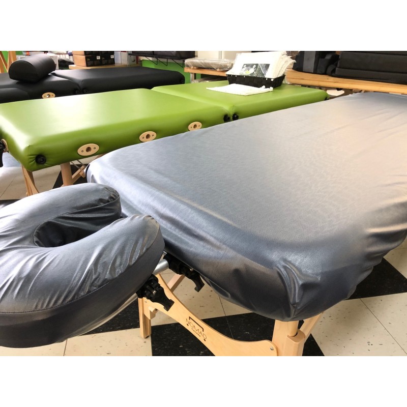 Couvre appui-tête contour vinyle imperméable Allez Housses Literie de massage