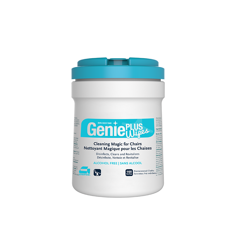 Cleaning Magic & revitalizing wipes for massage tables- 160 units - Genie Plus  Shop by category - Massage Boutik Products