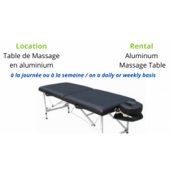 Location Table de Massage en Aluminium