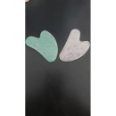 Jade "heart" stone - face GuaSha massage  Massage stones