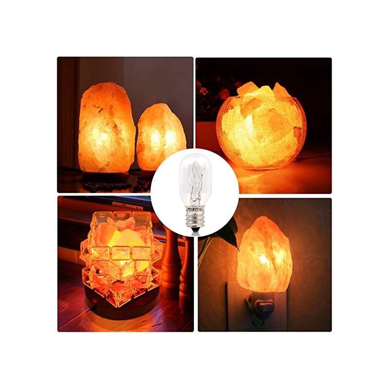 HEITECH Lot de 2 ampoules 7W E14 - ampoule 7w pour veilleuse, lampe en  cristal de sel, lampe en pierre de sel, lampe de sel, machine à coudre,  vitrine