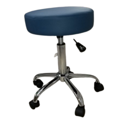 Adjustable Professional Round Stool with Chrome Base  Massage Equipment