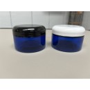 4 oz (120ml) blue plastic empty jar  Shop by category - Massage Boutik Products