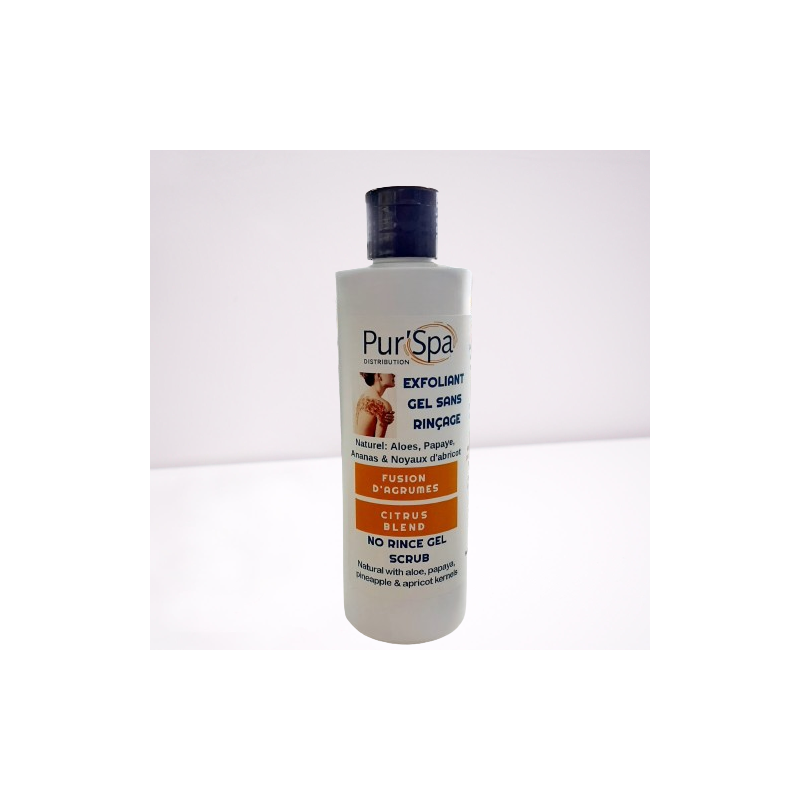 No Rince Gel - Scrub - Citrus Fuzion Pur'Spa Shop by category - Massage Boutik Products