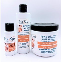 Exfoliant - Gel Sans Rinçage - Douceur ChaÏ Pur'Spa Magasiner tout - Produits Massage Boutik