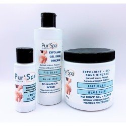 Exfoliant Gel Sans Rinçage - Iris Bleu Pur'Spa Magasiner tout - Produits Massage Boutik