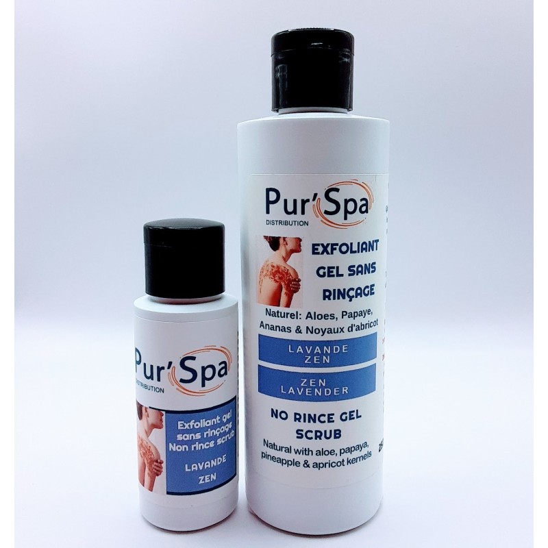 Exfoliant Gel Sans Rinçage - Lavande Zen Pur'Spa Accueil
