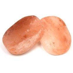 Pink Himalayan salt stone - oval shape  Shop by category - Massage Boutik Products