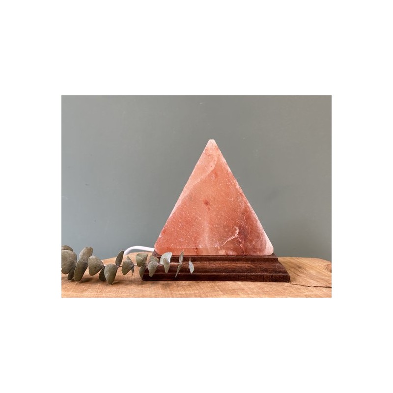 Pink pyramid Himalayan salt lamp  - 1