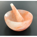 Pink Himalayan salt mortar & pestle  - 1