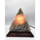 Gray pyramid Himalayan salt lamp  - 1