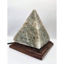 Gray pyramid Himalayan salt lamp  - 3