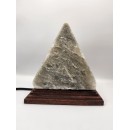 Gray pyramid Himalayan salt lamp  - 4