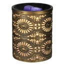 Electric wax melt warmer and essential oil burner