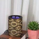 Electric wax melt warmer and essential oil burner