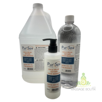 Huile sèche satinée pour massage
