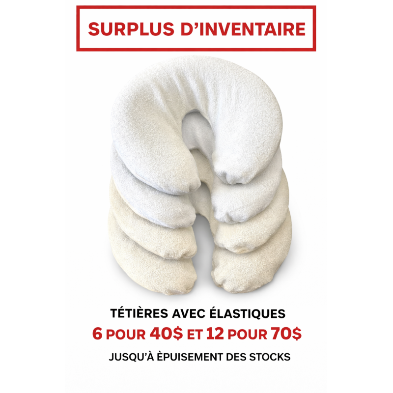 Surplus d'inventaire- Tétière avec élastique
