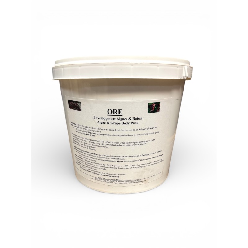 Poudre Algue et Raisin pour enveloppement & bain ORE Soins de corps
