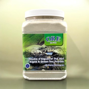 Poudre d'algues et Thé Vert - Enveloppement & bain ORE Soins de corps
