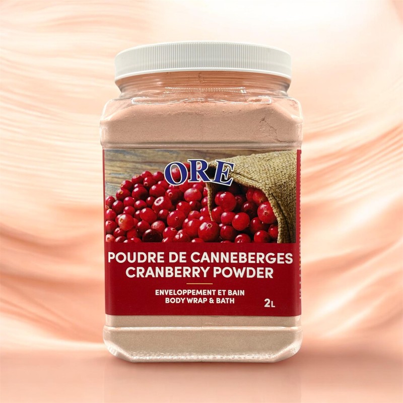 Cranberry body wrap & bath powder