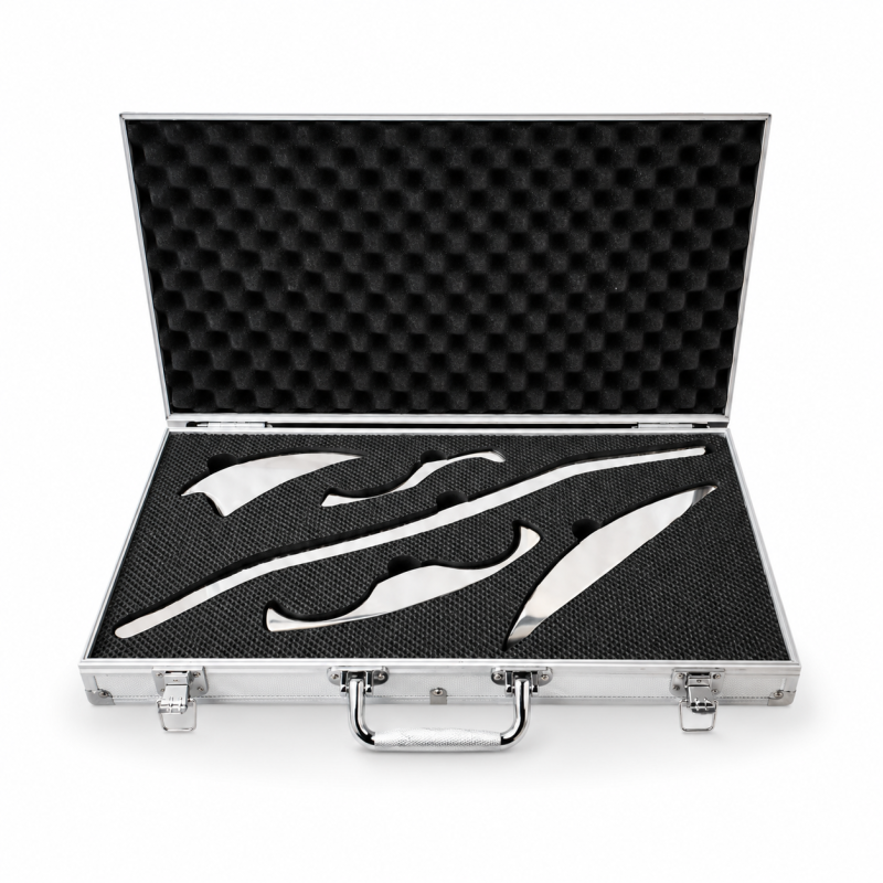 Stainless Steel Gua Sha massage stool - Shop by category- Massage Boutik Products